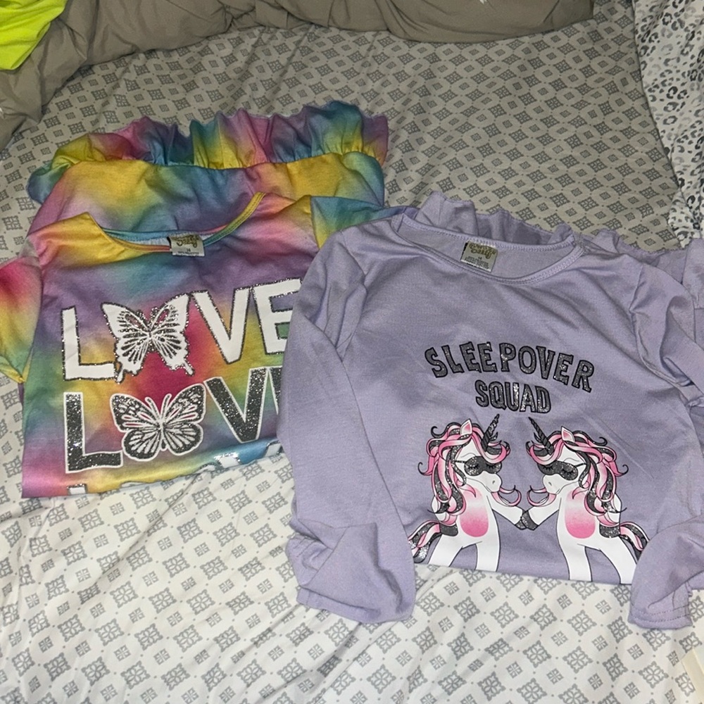 2 Sweet n Sassy Girls Nightgowns - Large